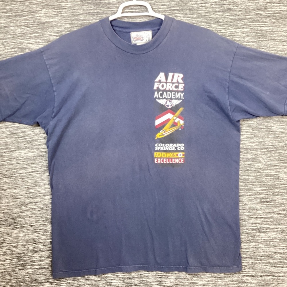 Men’s NavyBlue Crew Neck Short Sleeves Shirt AIR FORCE ACADEMY COLORADO SPRINGS